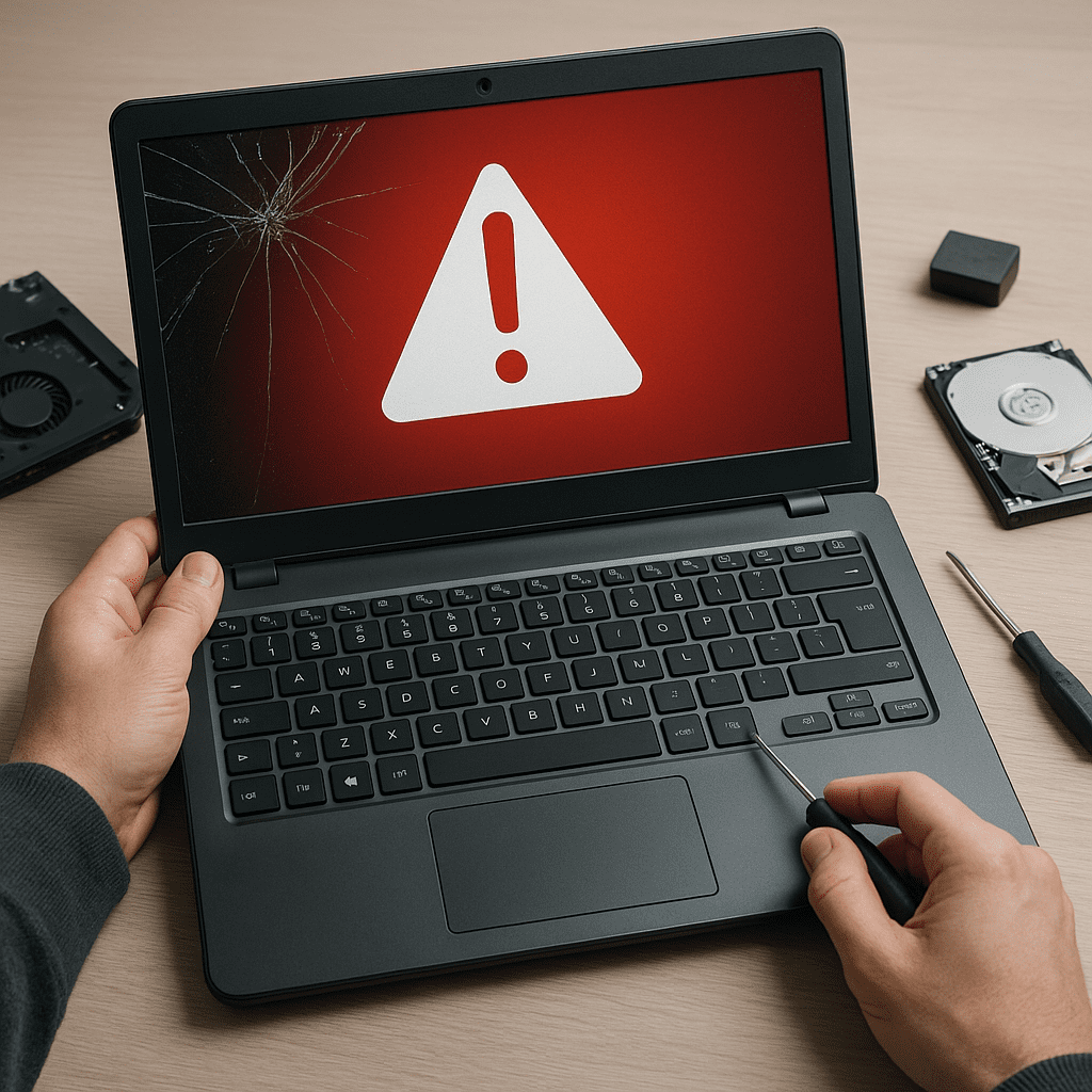 Najczęstsze awarie laptopów i jak im zapobiegać