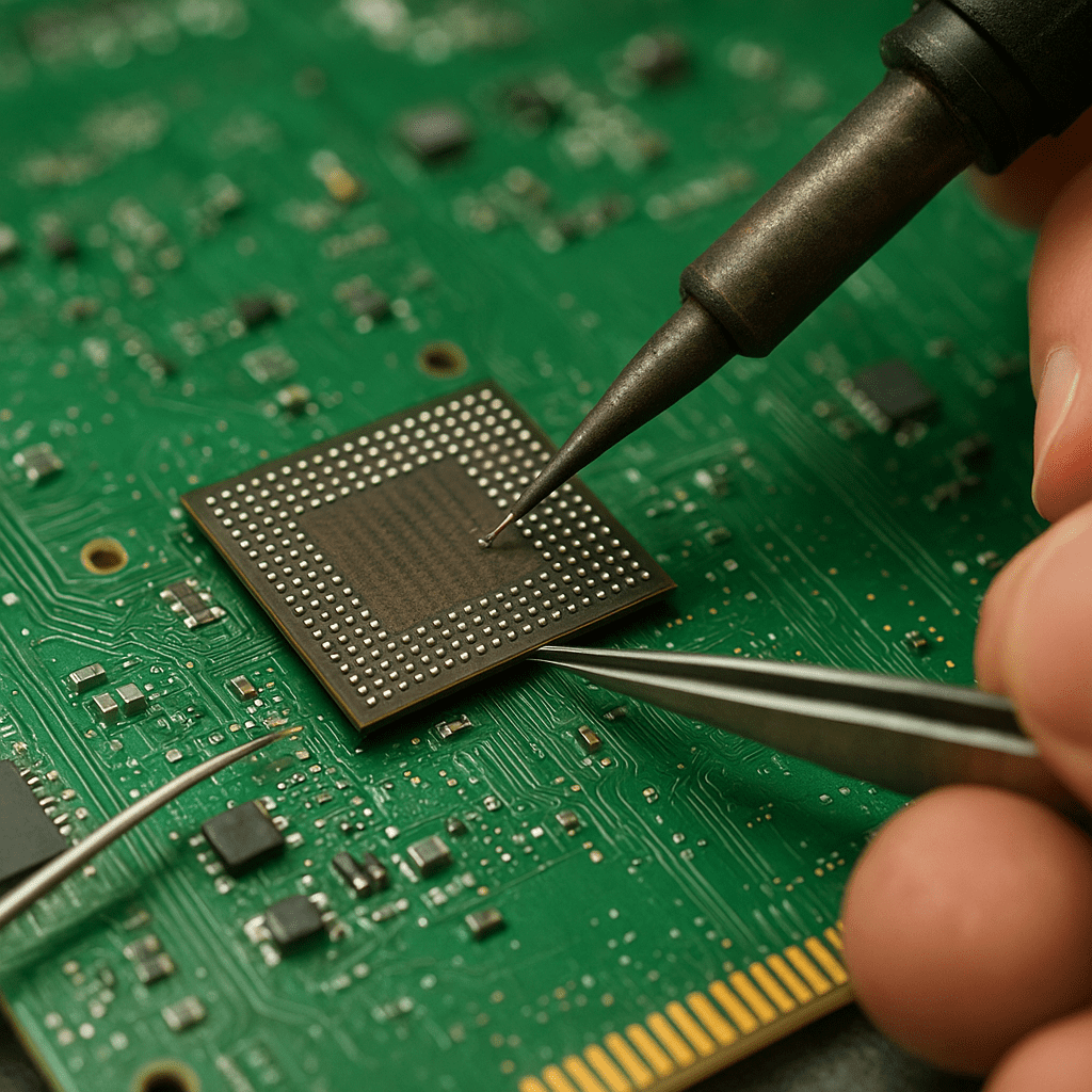 Na czym polega lutowanie BGA